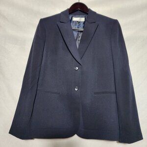 Tahari by Arthur S. Levine Women’s Navy Blue Blazer | Classic Career Suit Jacket